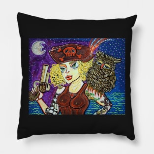 Pirate Quest For The Golden Owl Pillow