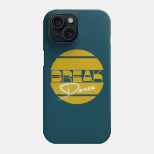 Breakdance in ochre yellow Phone Case