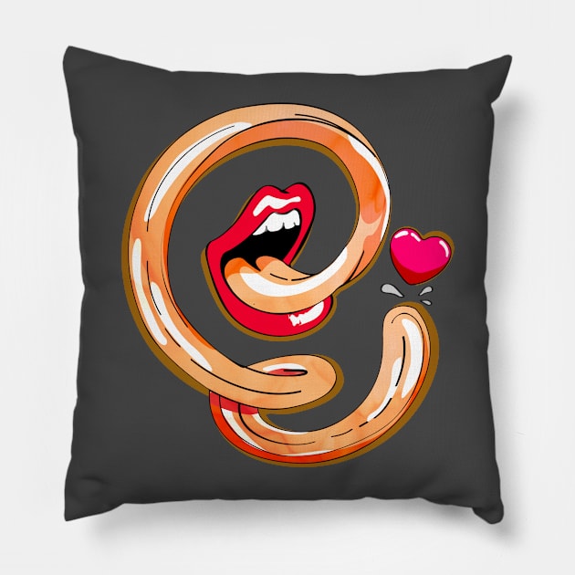 wear one's heart on one's sleeve Pillow by masslos