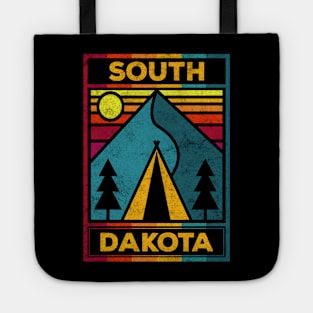 South Dakota Camping Teepee Outdoors Tote