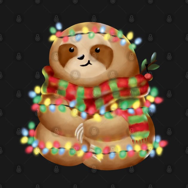 Christmas sloth by Veyiive