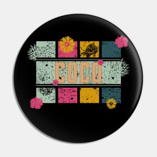 80s // Name // Coco // Retro Style Pin