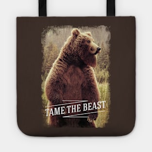 Tame The Beast Bearded Brown Bear Tote