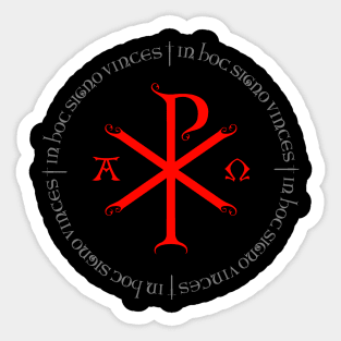 Christian Flag Black Chi Rho Antifa Sticker for Sale by