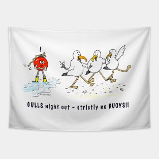 Gulls night out - strictly no buoys! Tapestry