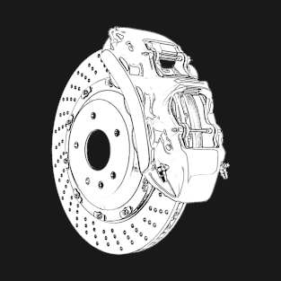 Brake Disc Wireframe T-Shirt