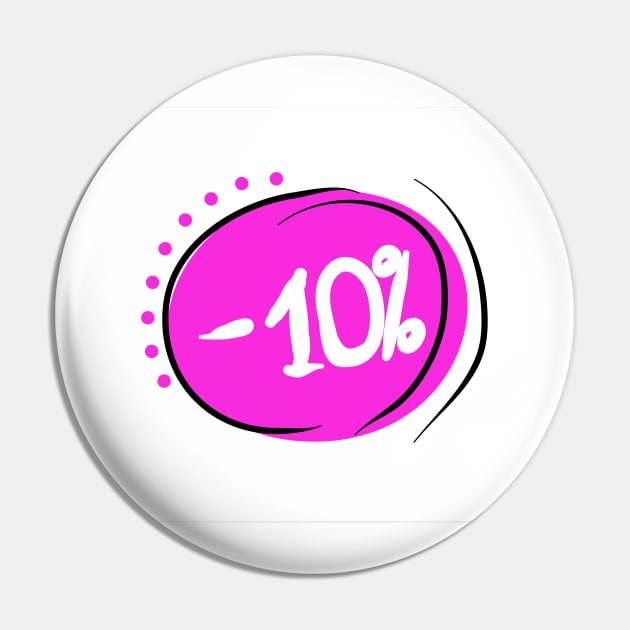 Discount 10%. Promotion, bonus, business, gift of price Pin by grafinya