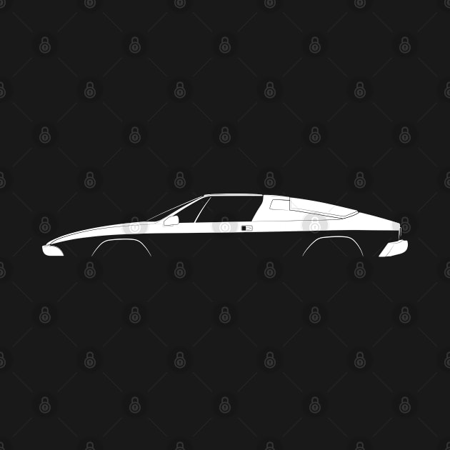 Lamborghini Jalpa Silhouette by Car-Silhouettes