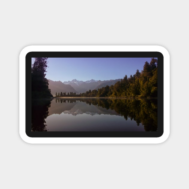 Lake Matheson Dreaming Magnet by krepsher