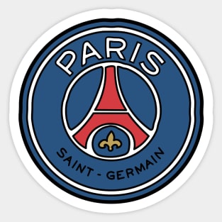 AUTOCOLLANT PSG PARIS SAINT-GERMAIN CHAMPION DE FRANCE 1985/86