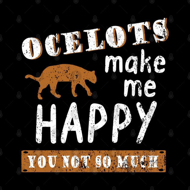 Ocelot Cats Ocelot Wild Cat Vintage Retro Style by FindYourFavouriteDesign