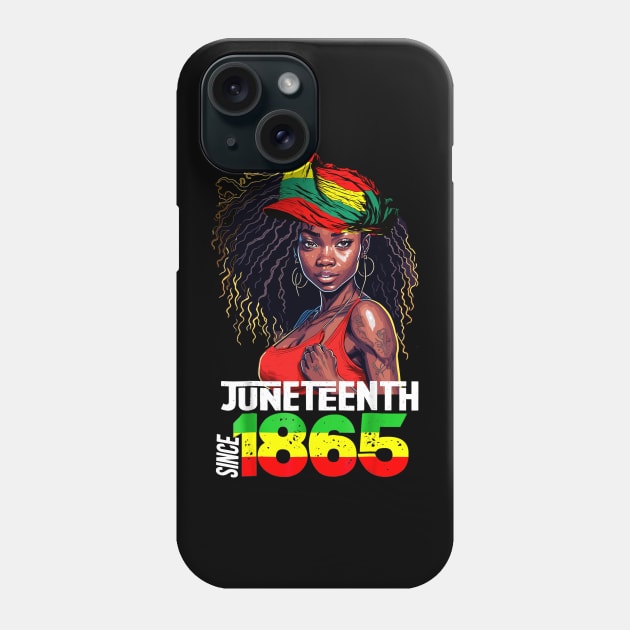 1865 Juneteenth Celebrate African American Freedom Day Women Phone Case by AlmaDesigns