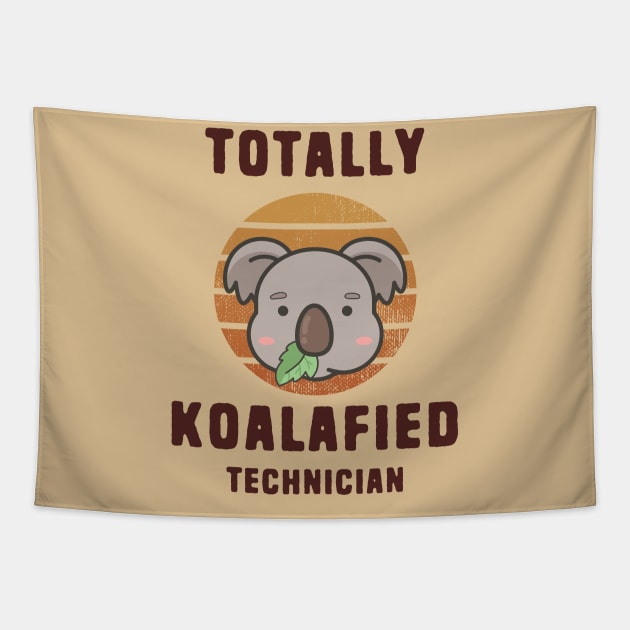 Koalafied Technician Tapestry by Shirts That Bangs