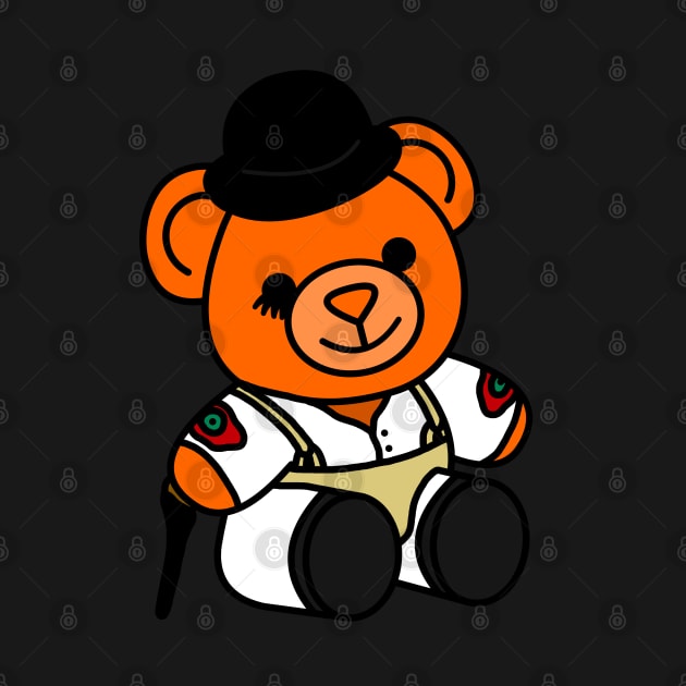 Clockwork Orange Bear by GiantAlienMonster