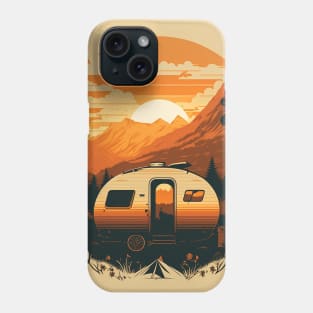 Camping Adventure Sunset, Camping Van Phone Case