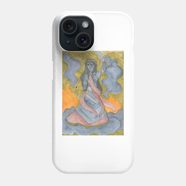 Goddess of war Phone Case by Thedisc0panda