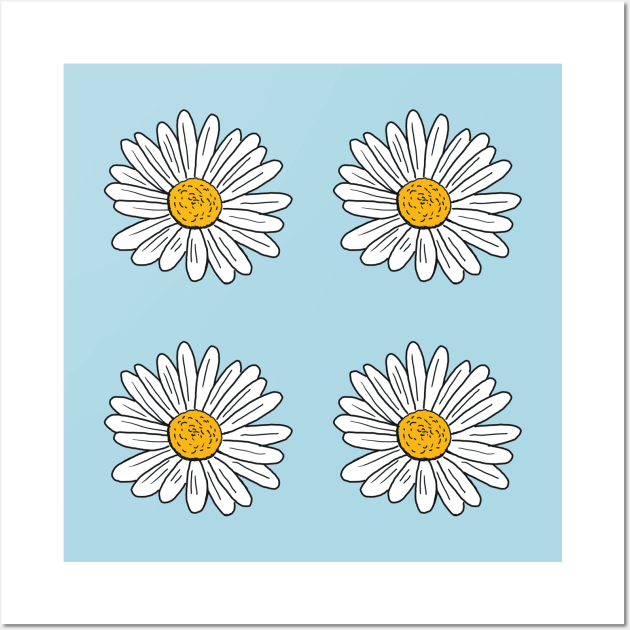 White Daisy Doodle Pack