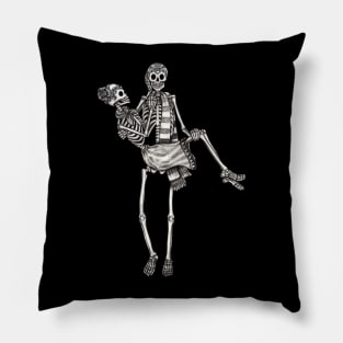 Sugar skull couple lover celebration day of the dead. Pillow