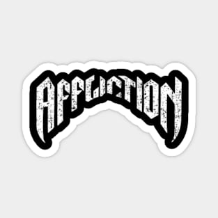 Affliction Metal font Magnet