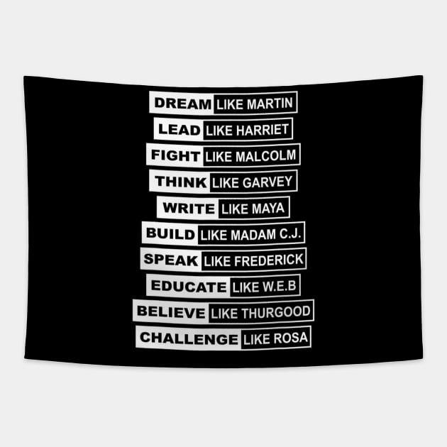 Black Month History Black Lives Matter T shirt Tapestry by Tisine