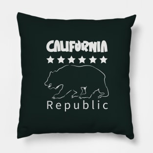 California republic (light lettering) Pillow