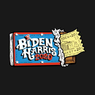 Biden Harris 2020 Golden Election Ticket T-Shirt