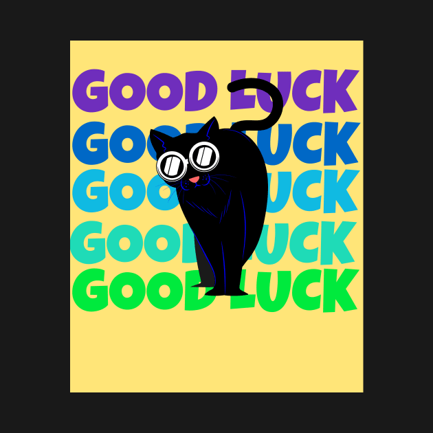 Good Luck Cool Cat by Katje