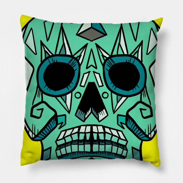 Candy skull 4 Pillow by fakeface