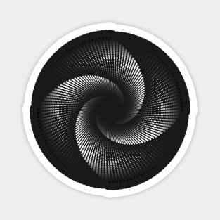 Rotating optical illusion. Magnet