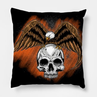 Skull and Eagle Pillow