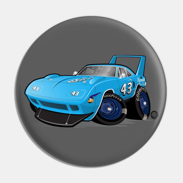 Plymouth SuperBird 43 Petty Pin by Goin Ape Studios