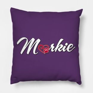 Morkie - Paw Heart Pillow