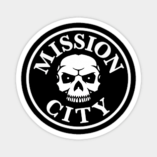 Mission City Skull Magnet