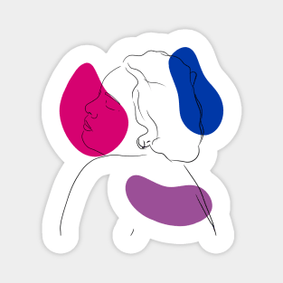 bisexual women illustration Magnet