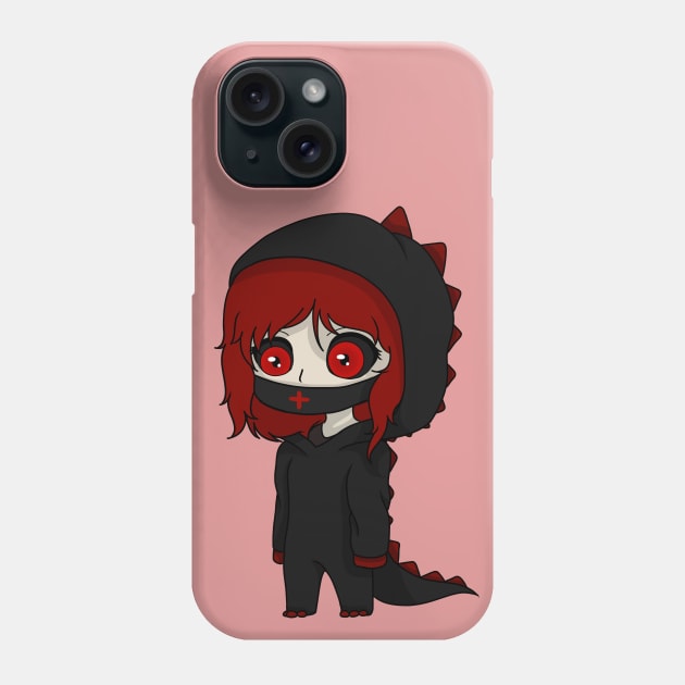 nurse ann dinosaur chibi Phone Case by LillyTheChibi