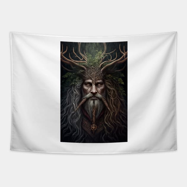 Green Man #002 Tapestry by thewandswant