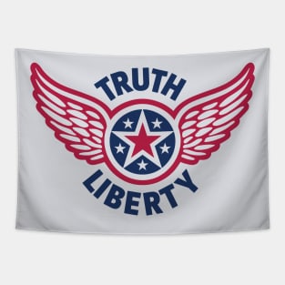 Patriotic Stars and Wings Design - USA - American Flag Tapestry