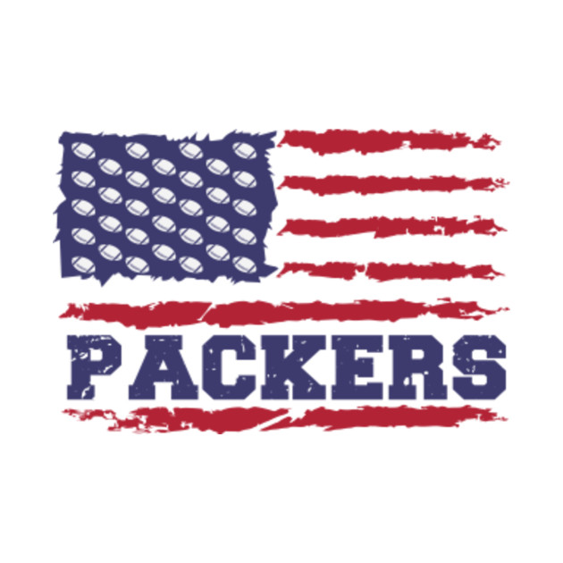 Green Bay Packers Football American Flag T Shirt Green Bay Packers Football Pin Teepublic