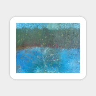 Landscape Abstract Painting (Original Art: MOMA-037) Magnet