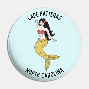 Cape Hatteras North Carolina Mermaid Pin