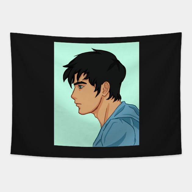 Percy Jackson - Side Profile Tapestry by seventhdemigod