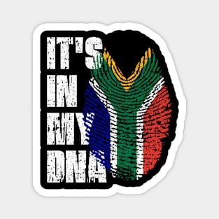 IT'S IN MY DNA South Africa Flag Boy Girl Gift Magnet