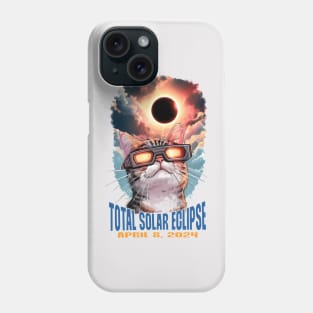 Cats-Total Solar Eclipse 2024 Phone Case