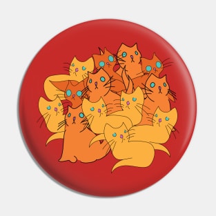 Ball of Kitties Pin