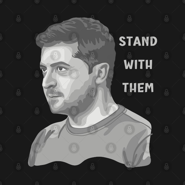 Volodymyr Zelensky Portrait by Slightly Unhinged