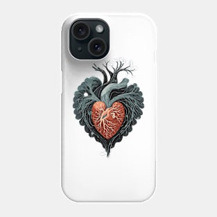 Heart, organ, vessels, veins, love Phone Case