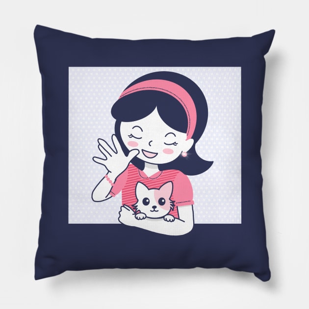 Hello! Pillow by EV Visuals