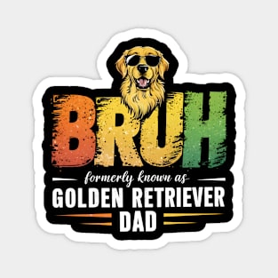 Golden Retriever Dog Dad Funny Father's Day Magnet