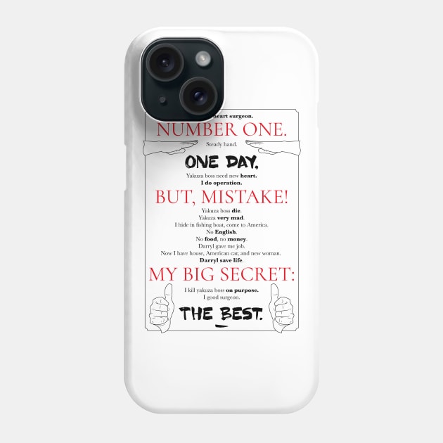 My Big Secret Phone Case by iannorrisart