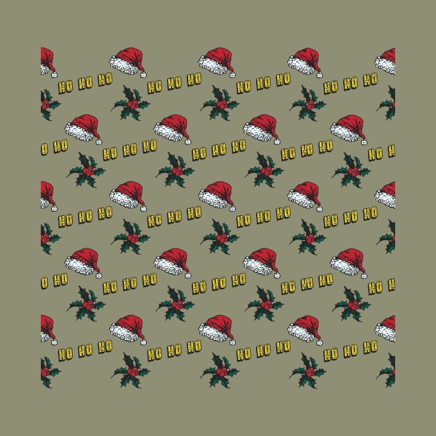 HoHoHo Christmas Pattern by xxtinastudio